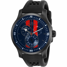 Invicta Men's Watch - S1 Rally Red and Blue Dial Black Silicone Strap Date-Day | 34036 Luxury Quartz Watch Quartz Watch Sale