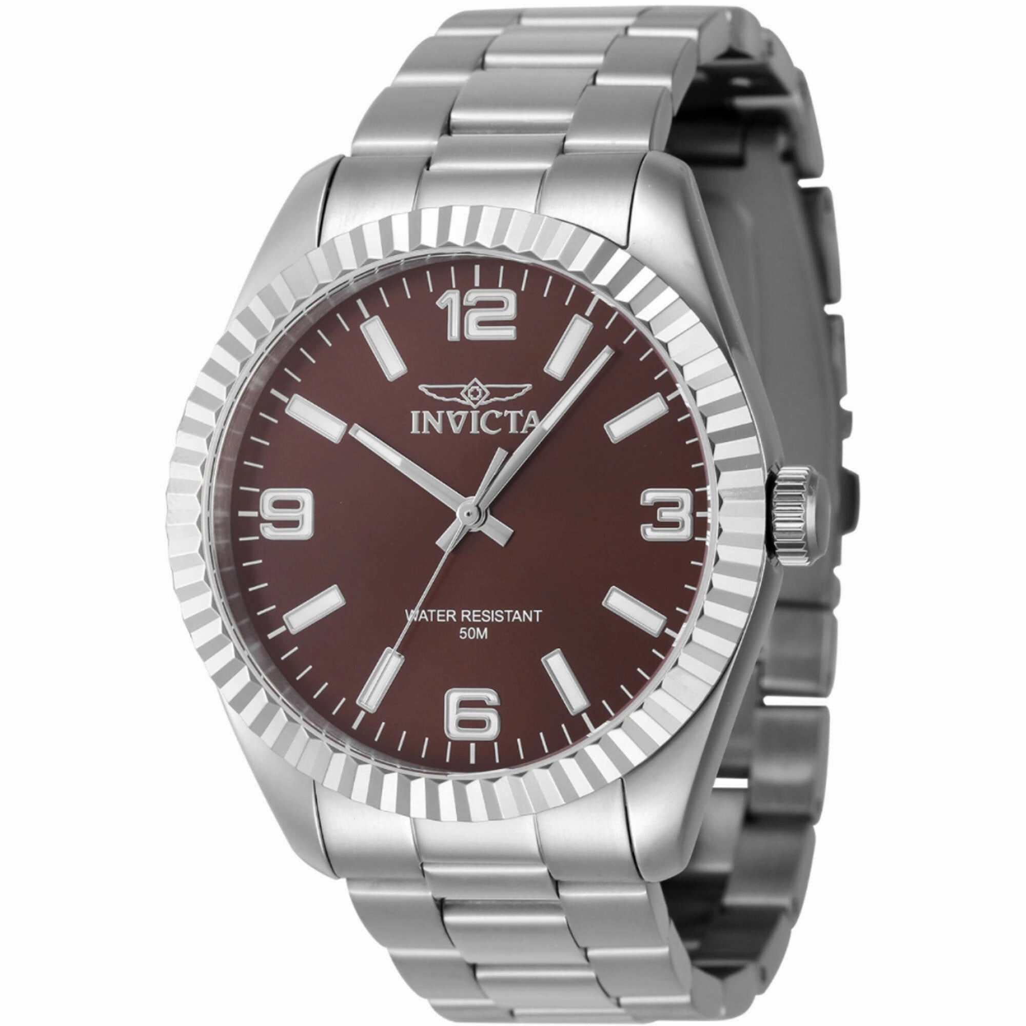 Invicta Men's Watch - Specialty Quartz Copper Dial Silver Tone Bracelet | 47452 Luxury Quartz Watch Quartz Watch Sale