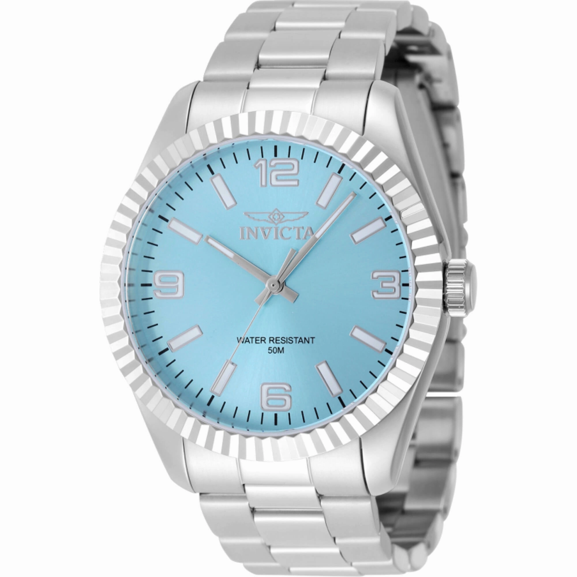 Invicta Men's Watch - Specialty Quartz Tiffany Blue Dial Silver Steel Bracelet | 48904 