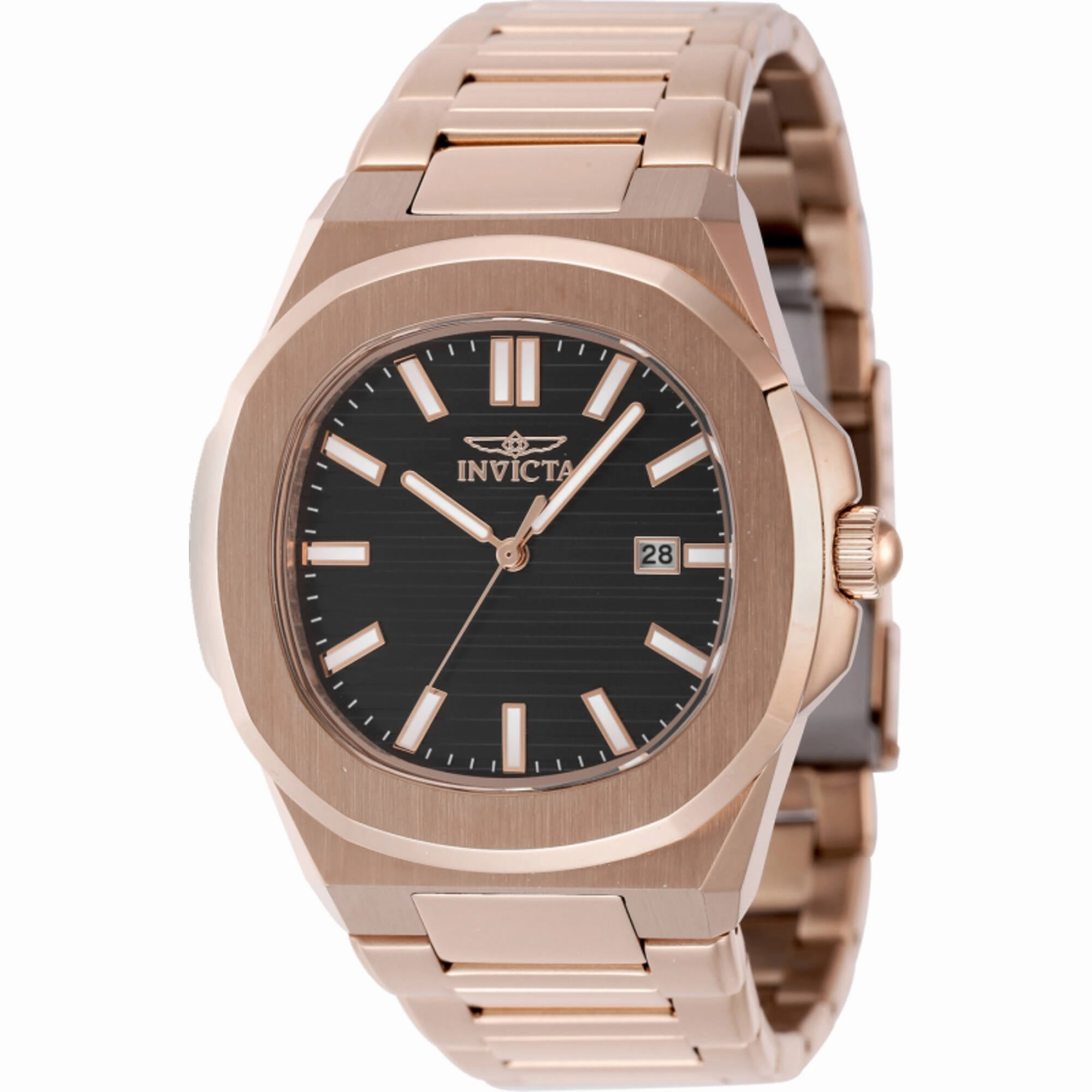 Invicta Men's Watch - Speedway Quartz Brown Dial Rose Gold Bracelet | 48519 