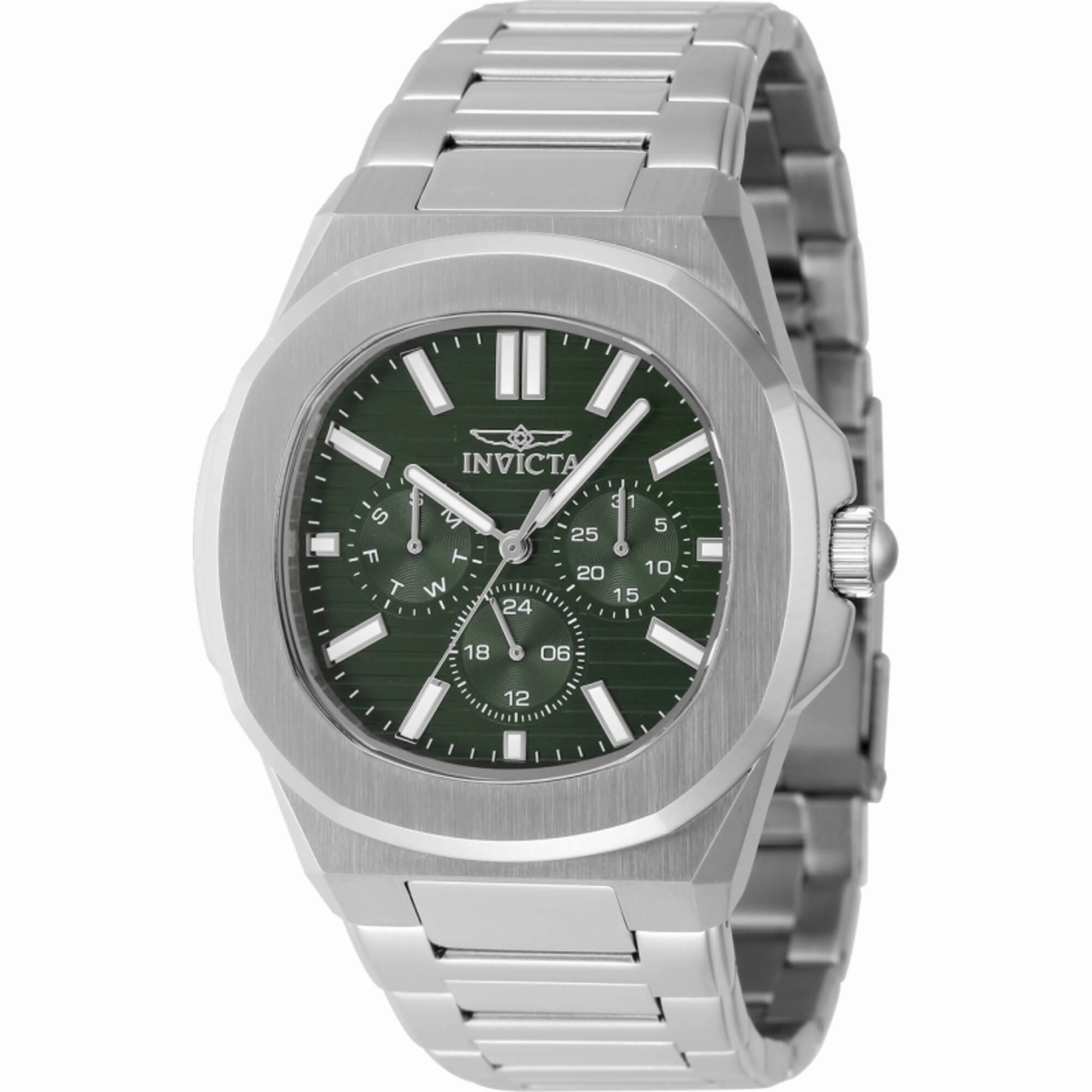 Invicta Men's Watch - Speedway Quartz Green Dial Stainless Steel Bracelet | 48329 