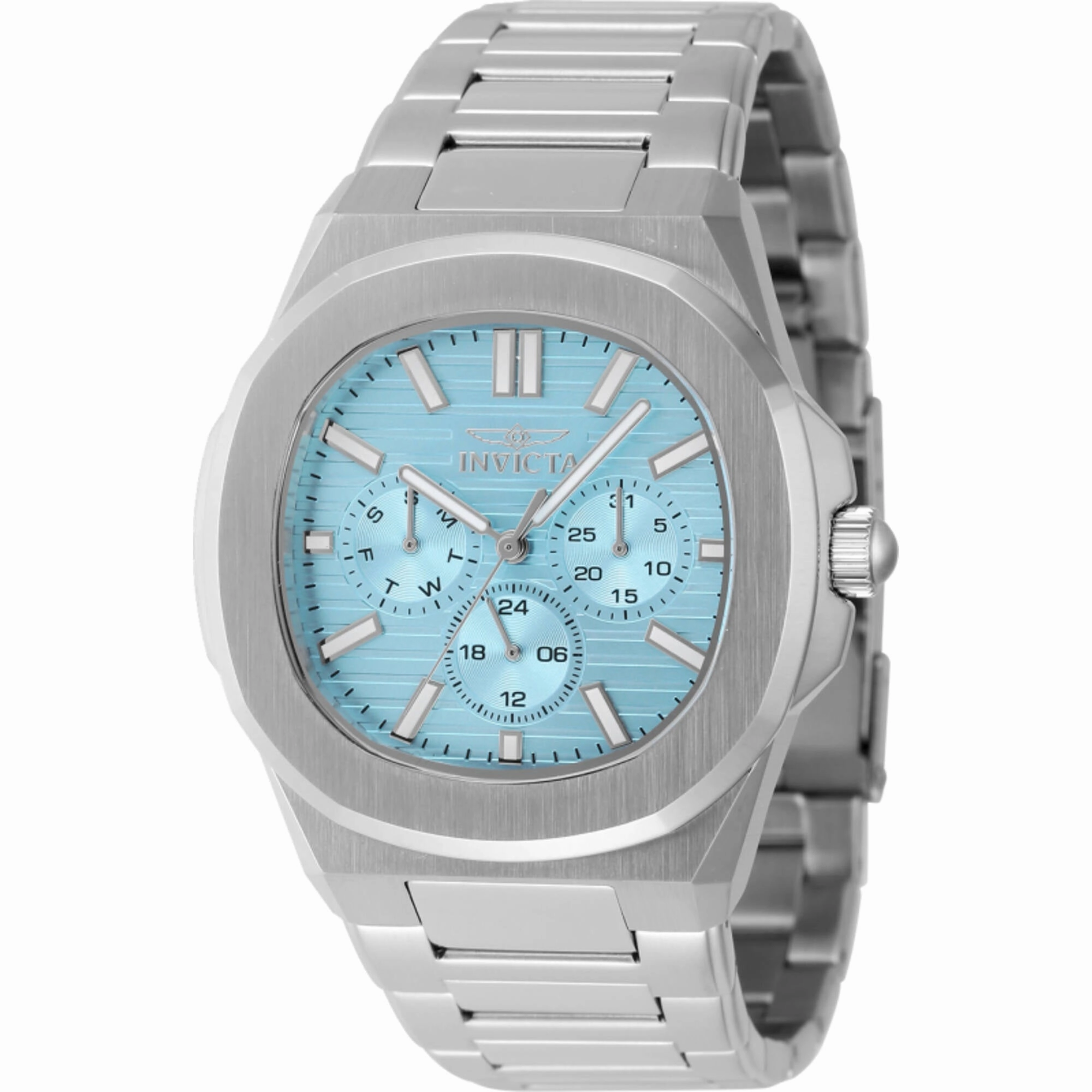 Invicta Men's Watch - Speedway Quartz Light Blue Dial Silver Steel Bracelet | 48328 Luxury Quartz Watch Quartz Watch Sale