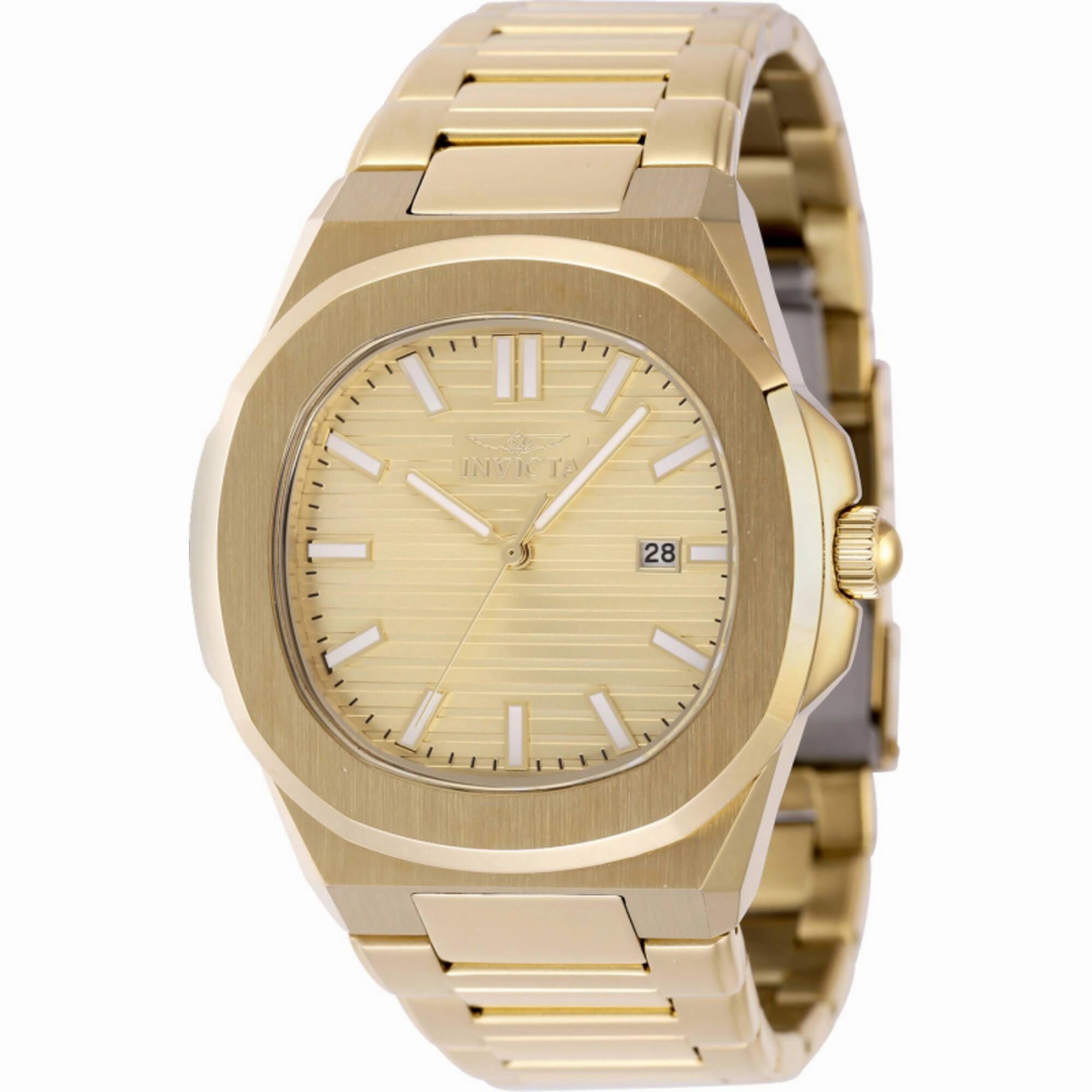 Invicta Men's Watch - Speedway Yellow Gold Plated Stainless Steel Bracelet | 48520 