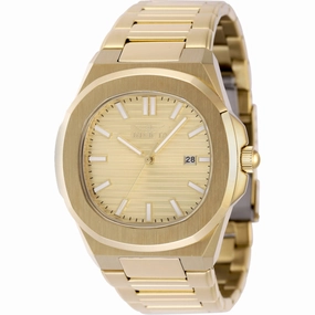 Invicta Men's Watch - Speedway Yellow Gold Plated Stainless Steel Bracelet | 48520 