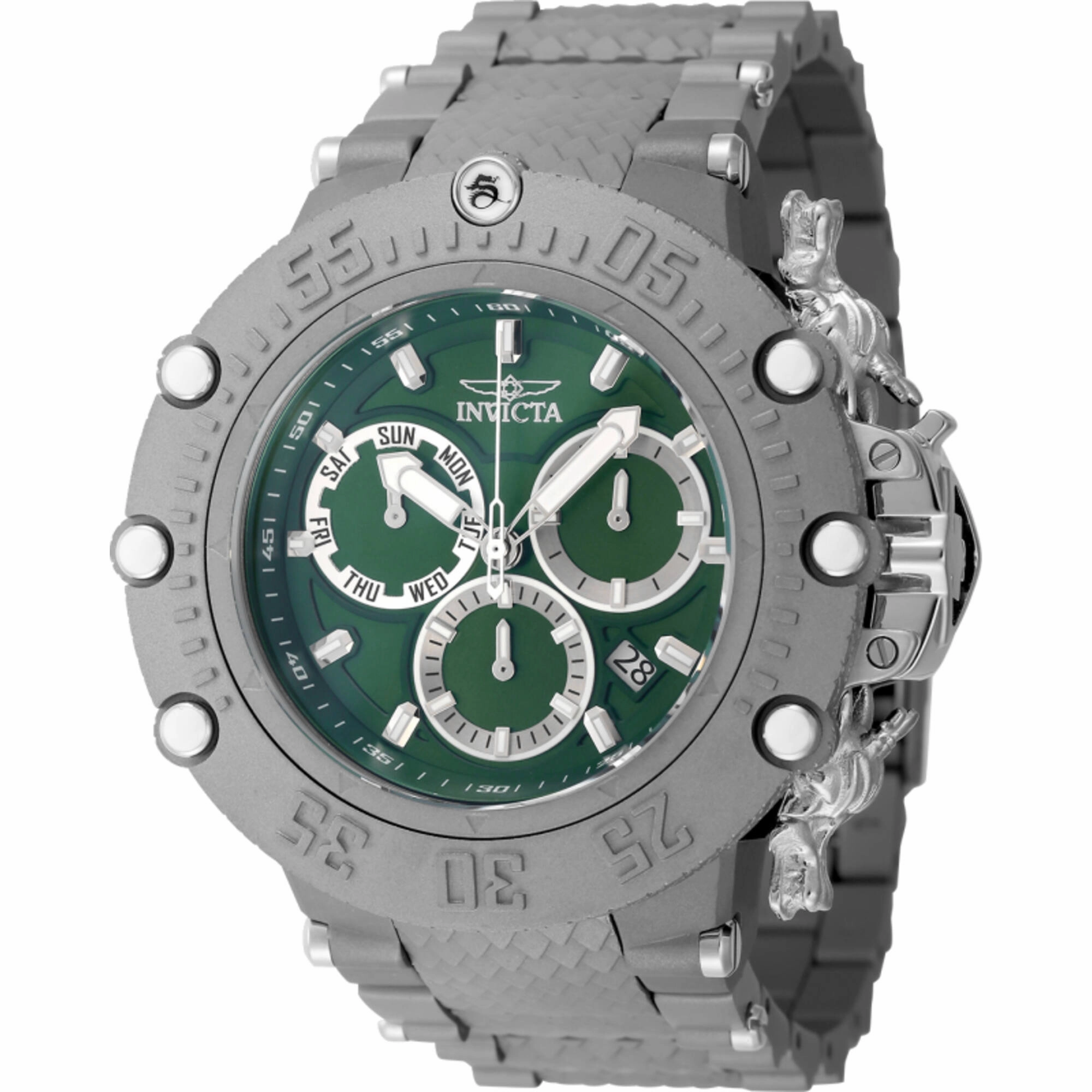 Invicta Men's Watch - Subaqua Chronograph Titanium and Green Dial Bracelet | 48192 Luxury Quartz Watch Quartz Watch Sale
