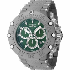 Invicta Men's Watch - Subaqua Chronograph Titanium and Green Dial Bracelet | 48192 Luxury Quartz Watch Quartz Watch Sale
