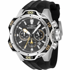 Invicta Men's Watch - Venom Chronograph Grey and Black Dial Silicone Strap | 47760 Luxury Quartz Watch Quartz Watch Sale