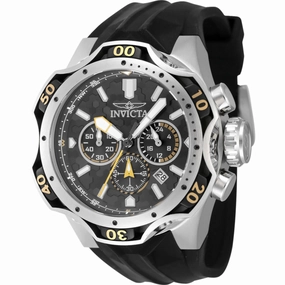 Invicta Men's Watch - Venom Chronograph Grey and Black Dial Silicone Strap | 47760 men's watches best men's watches under $500 affordable men's watches men watches classic