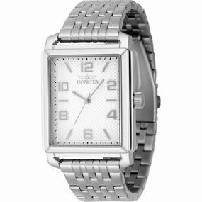 Invicta Men's Watch - Vintage Silver Dial Stainless Steel Bracelet Quartz | 46634 Luxury Quartz Watch Quartz Watch Sale