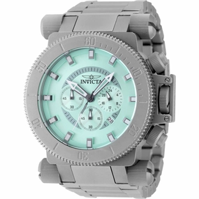 Invicta Men's Watch Coalition Forces Quartz Chrono Turquoise Dial Bracelet 48220 