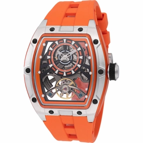 Invicta Men's Watch S1 Rally Automatic Orange Silicone Strap Chronograph 49034 