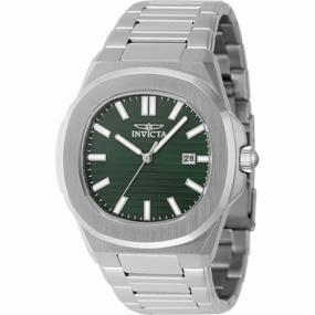Invicta Men's Watch Speedway Green Dial Silver Stainless Steel Bracelet 48323 men's watches best men's watches under $500 affordable men's watches men watches classic