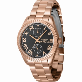Invicta Women's Watch - Specialty Quartz Black Dial Rose Gold Bracelet | 47446 Luxury Quartz Watch Quartz Watch Sale