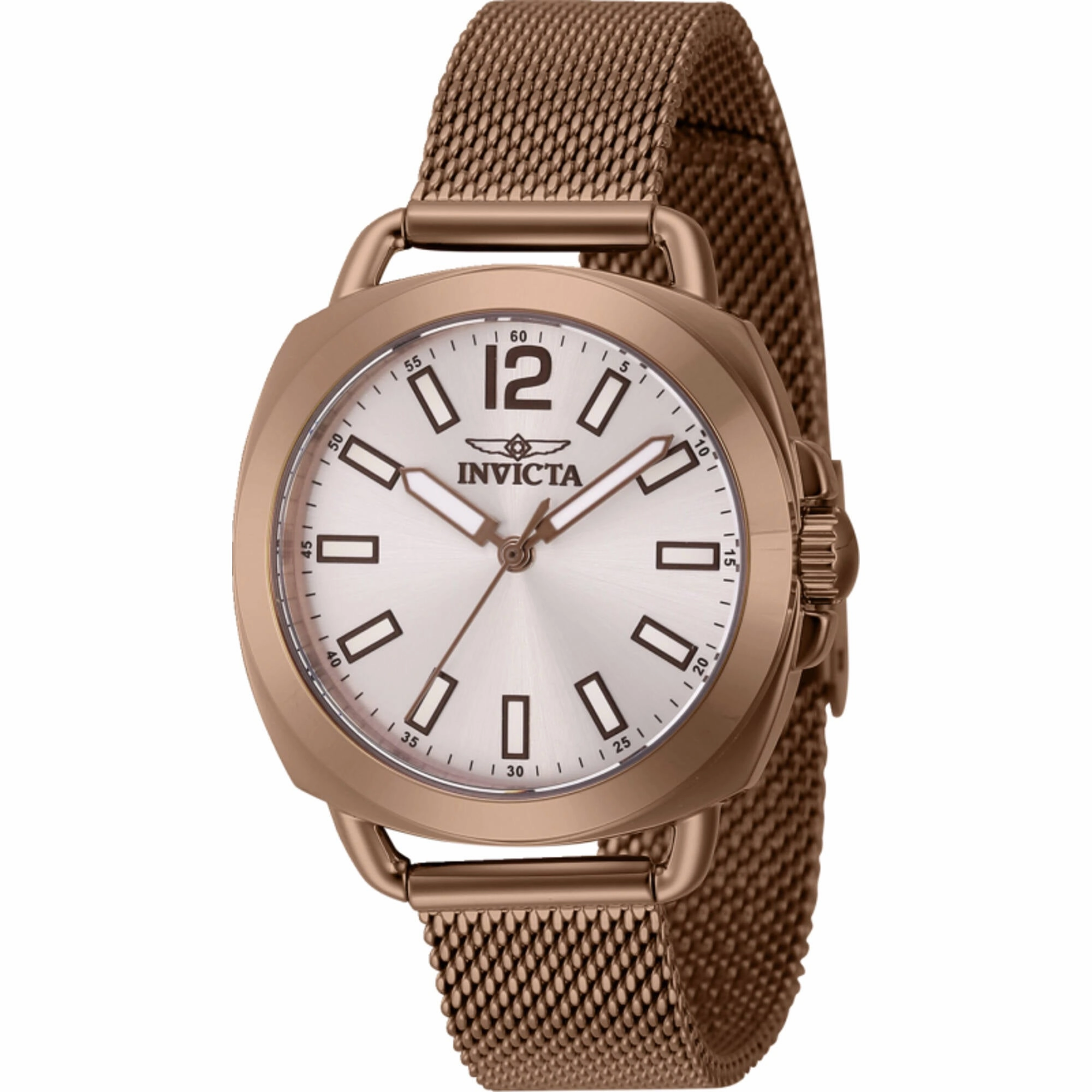 Invicta Women's Watch - Wildflower Silver Dial Brown Steel Mesh Bracelet | 46340 Luxury Quartz Watch Quartz Watch Sale