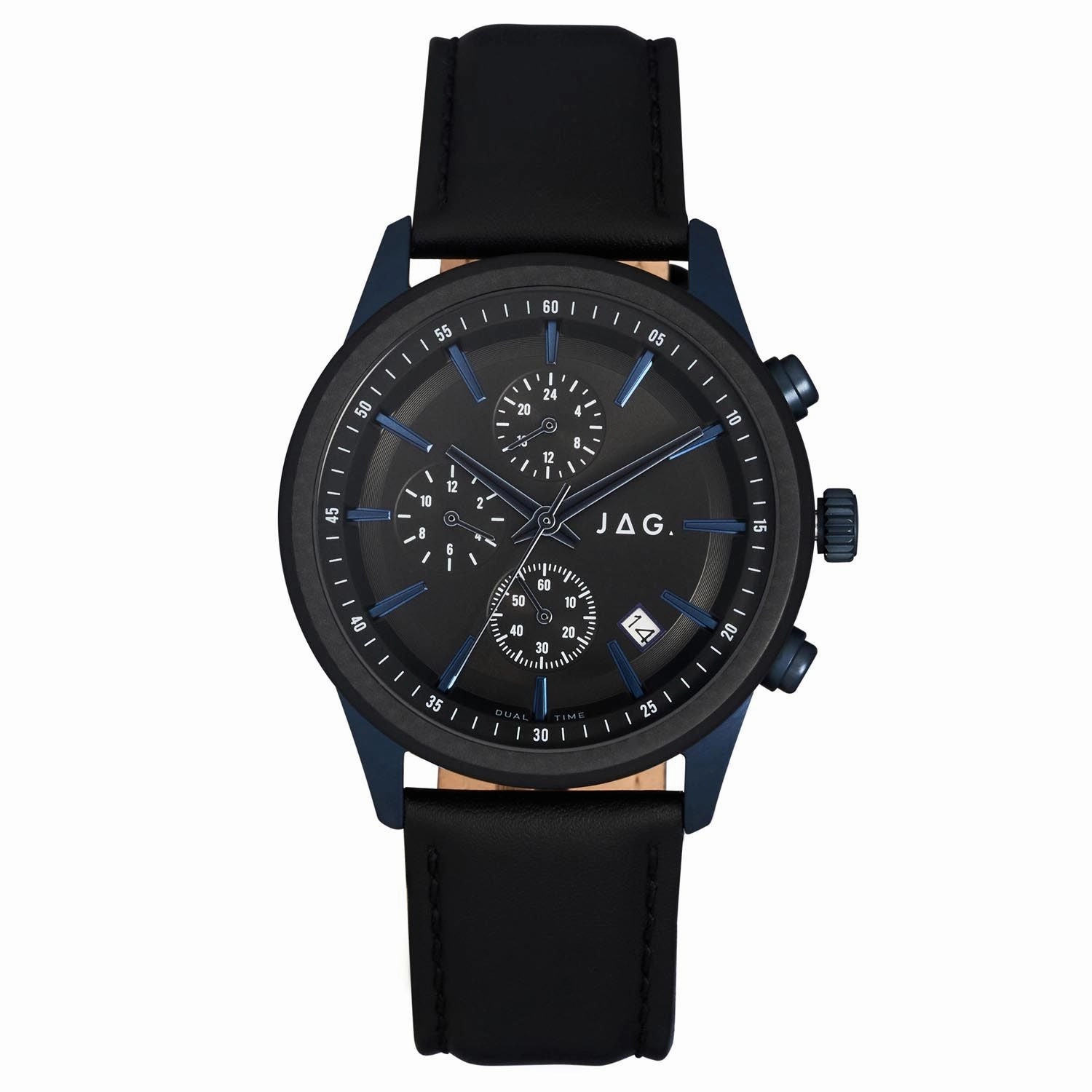 Jag Jamieson Black Dial 42mm Watch J2642 