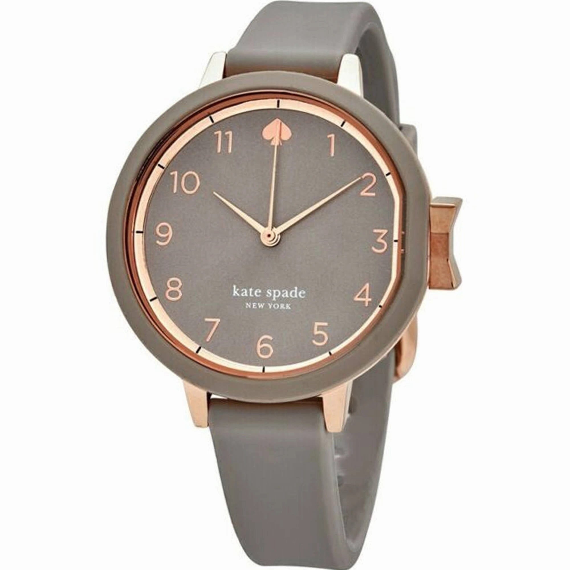 Kate Spade Women's Watch - Park Row Rose Gold Case Grey Dial Rubber Strap | KSW1519 Luxury Quartz Watch Quartz Watch Sale