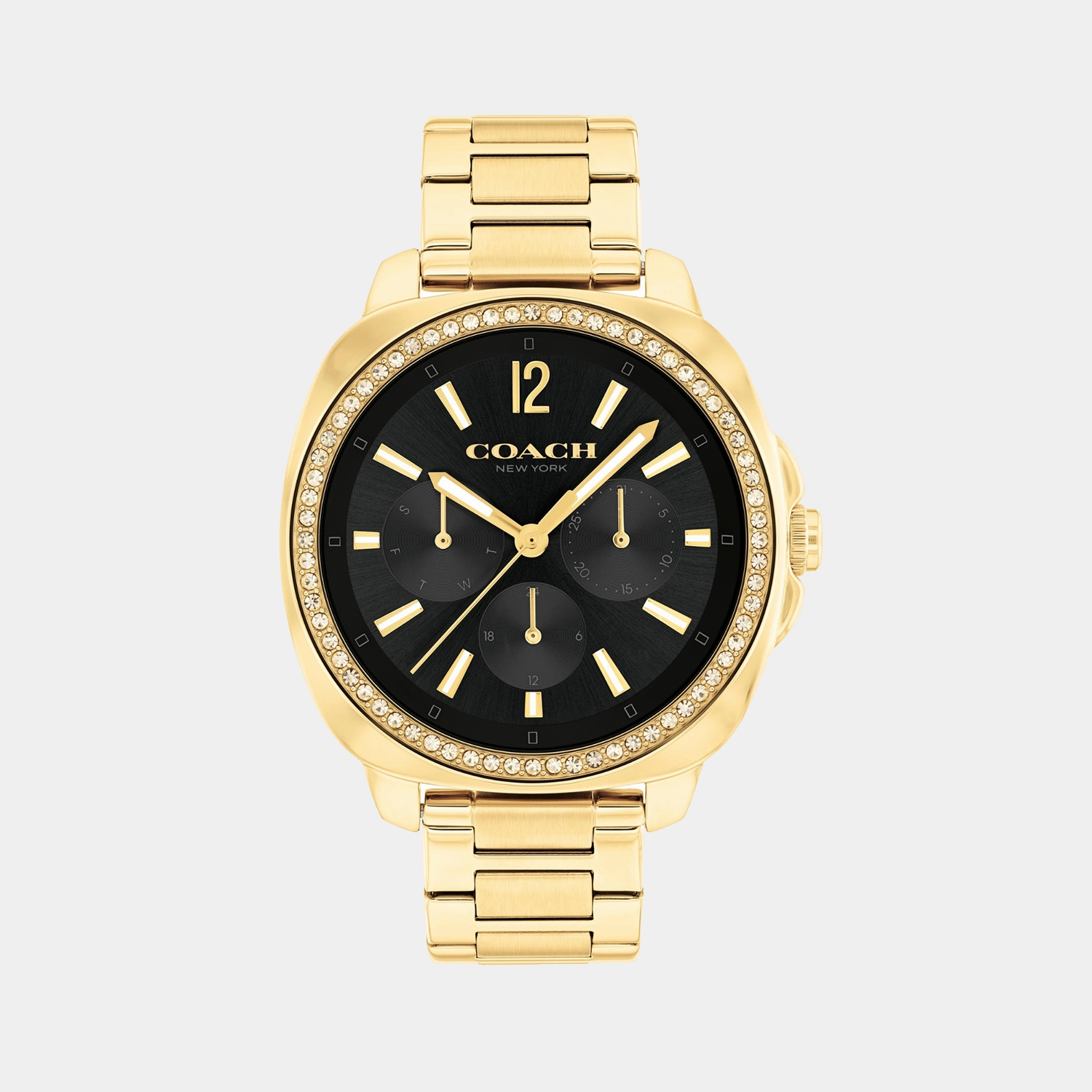 Kitt Women Quartz Black Dial Multi-Function Stainless Steel Watch 14504398 women watches best women watches affordable women's watches branded women watches