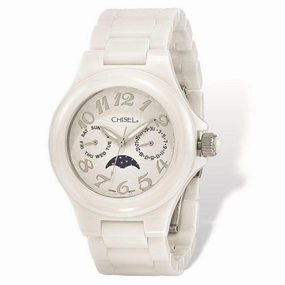 Ladies Chisel White Ceramic White Dial Watch Luxury Quartz Watch Quartz Watch Sale