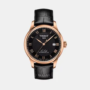 Le Locle Men Automatic Black Dial Analog Leather Watch T0064073605300 budget    watches    watches classic