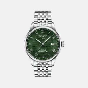 Le Locle Men Automatic Green Dial Analog Stainless Steel Watch T0064071109300 budget    watches    watches classic