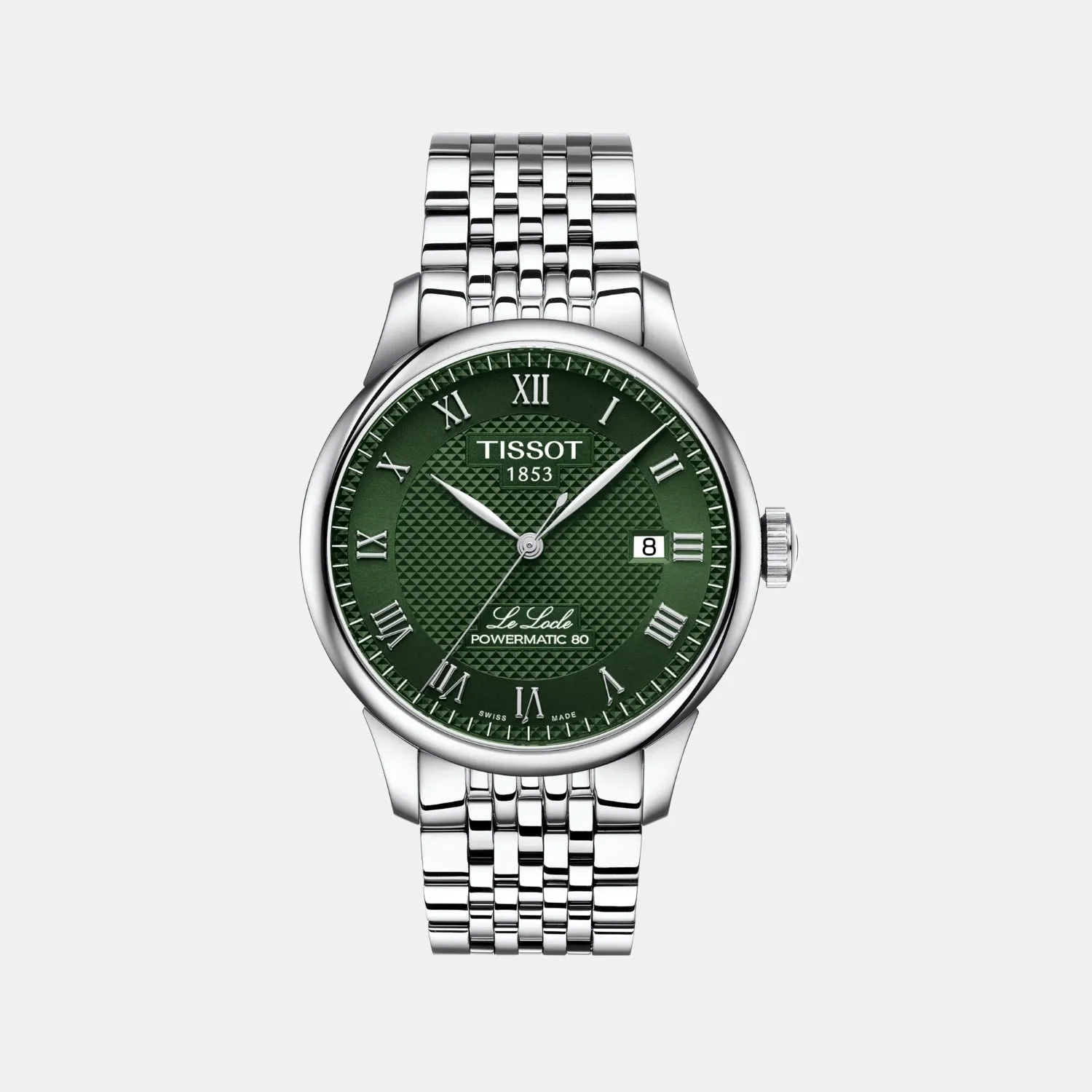 Le Locle Men Automatic Green Dial Analog Stainless Steel Watch T0064071109300 budget    watches    watches classic