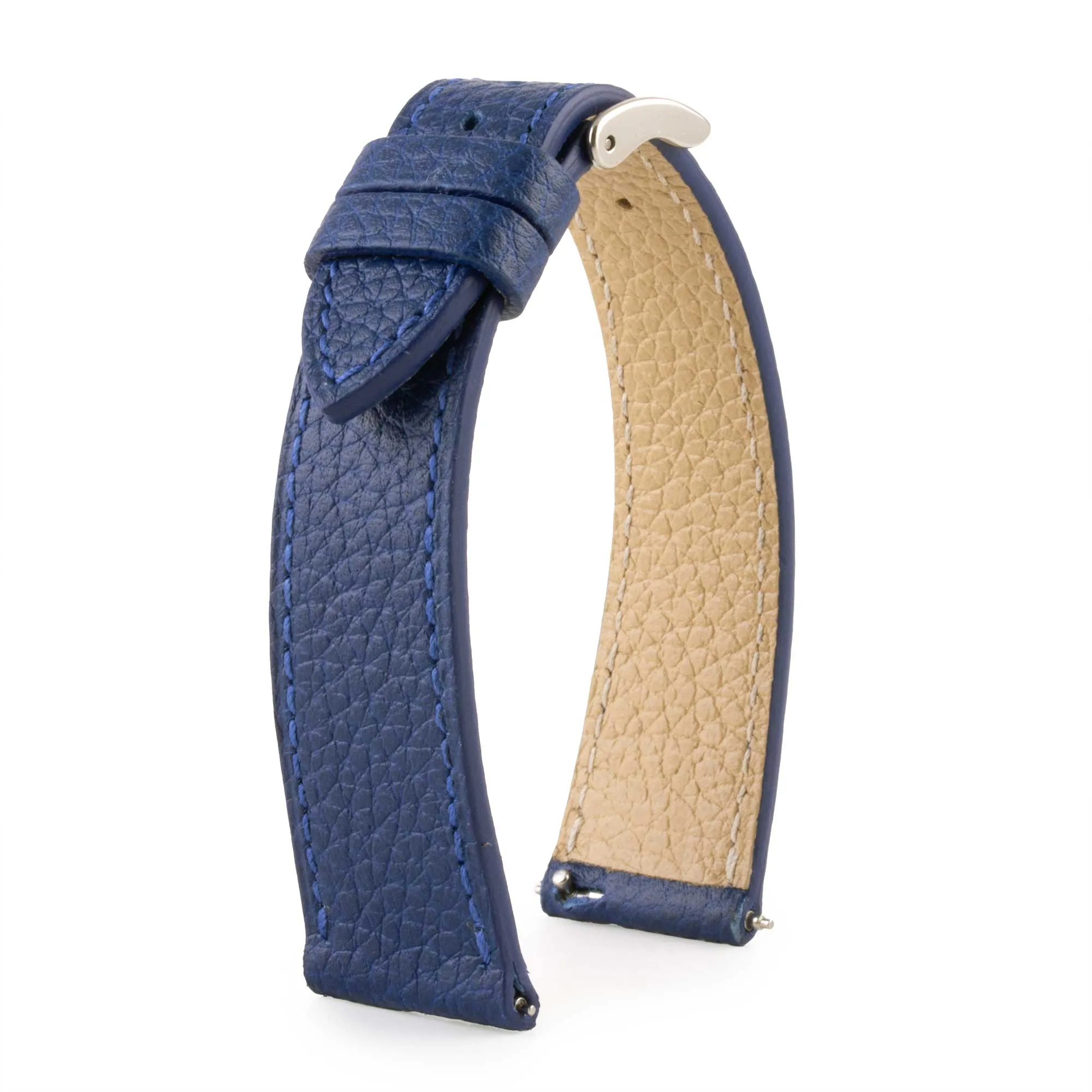 Leather watchband - Buffalo (black, blue, green, brown, kaki...)