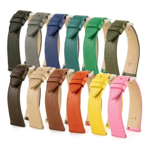 Leather watchband - Buffalo (black, blue, green, brown, kaki...) Luxury watch bands Limited edition watch bands