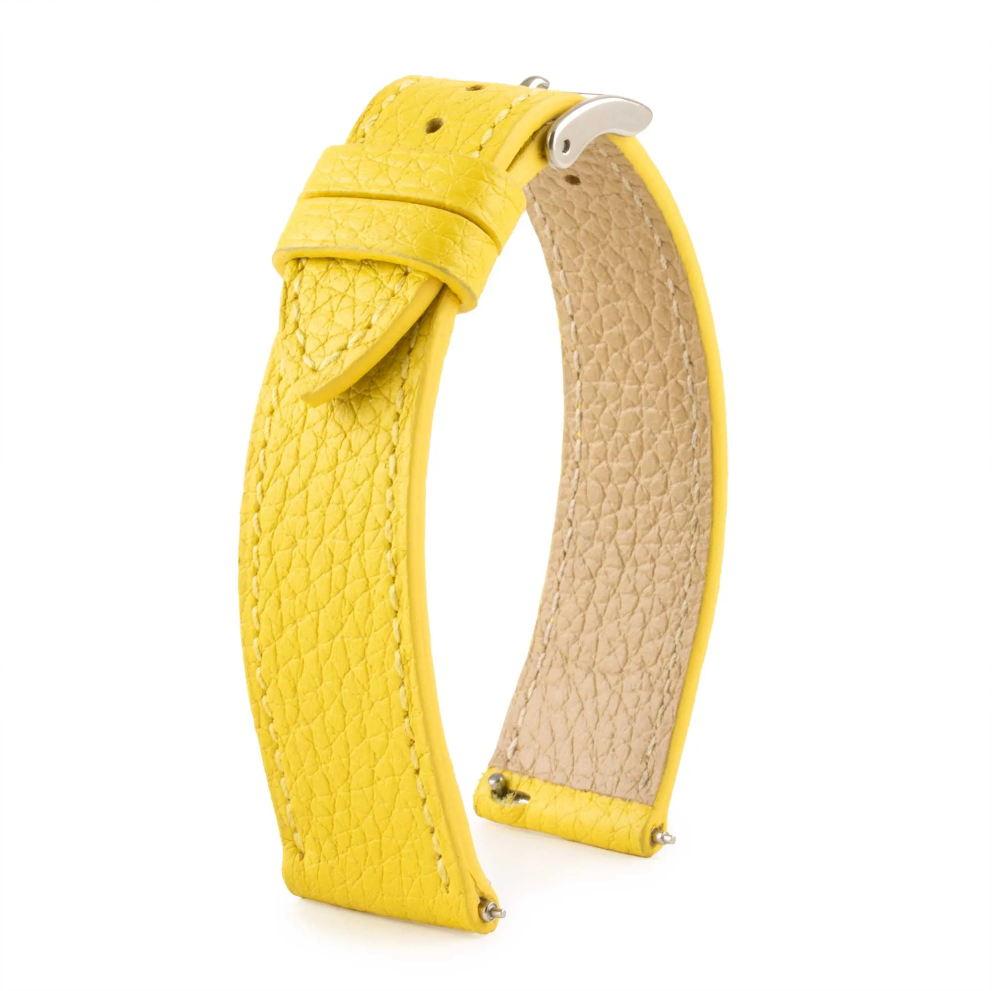 Leather watchband - Buffalo (black, blue, green, brown, kaki...)