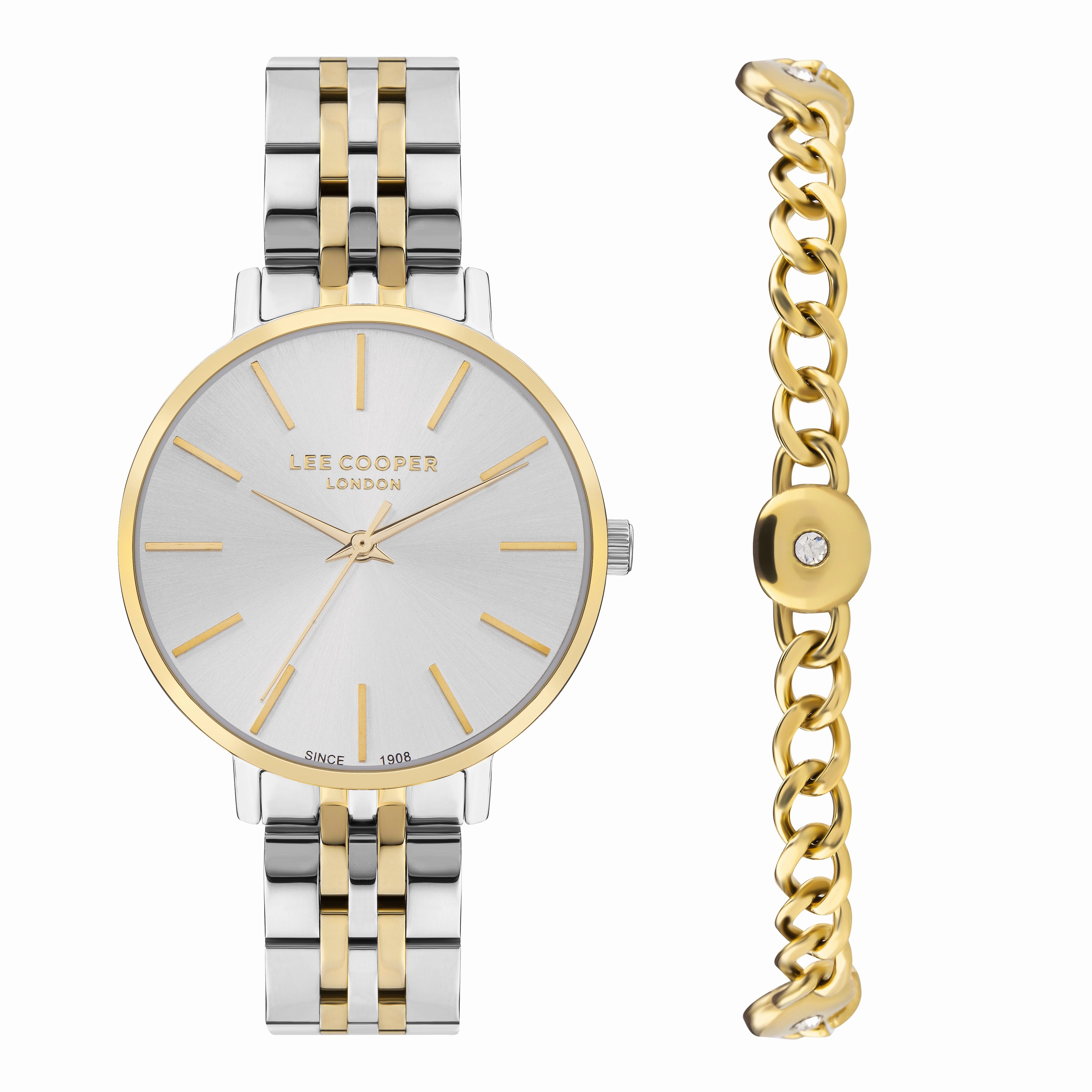 Lee Cooper - LC07857.230 - Women's Super Metal Silver/Gold Watch women's watches,watch for women