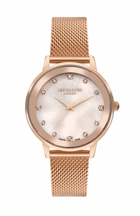 Lee Cooper - LC07875.410 - Women's Super Metal Rose Gold Mesh Watch women's watches,watch for women