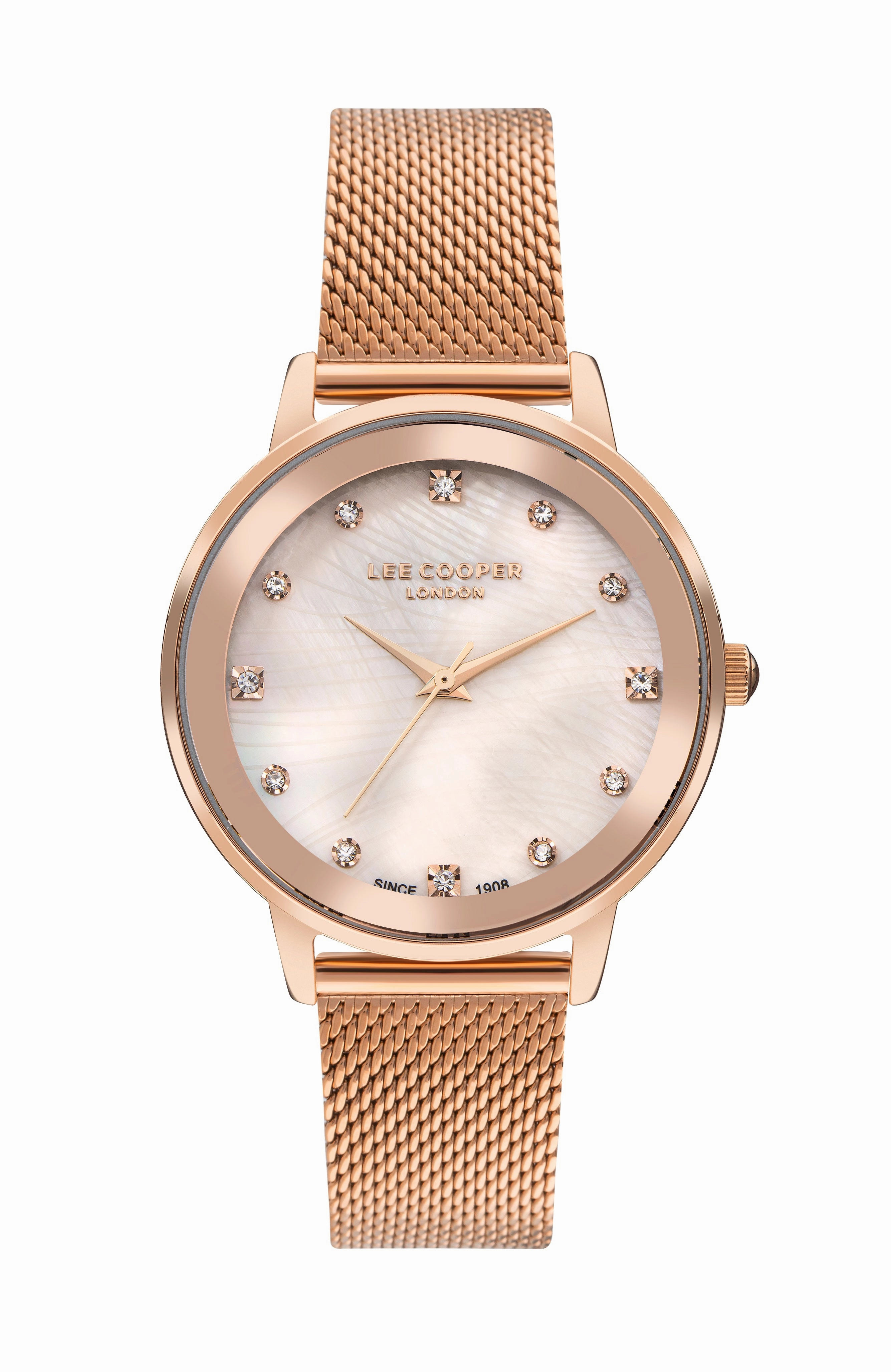 Lee Cooper - LC07875.410 - Women's Super Metal Rose Gold Mesh Watch women's watches,watch for women