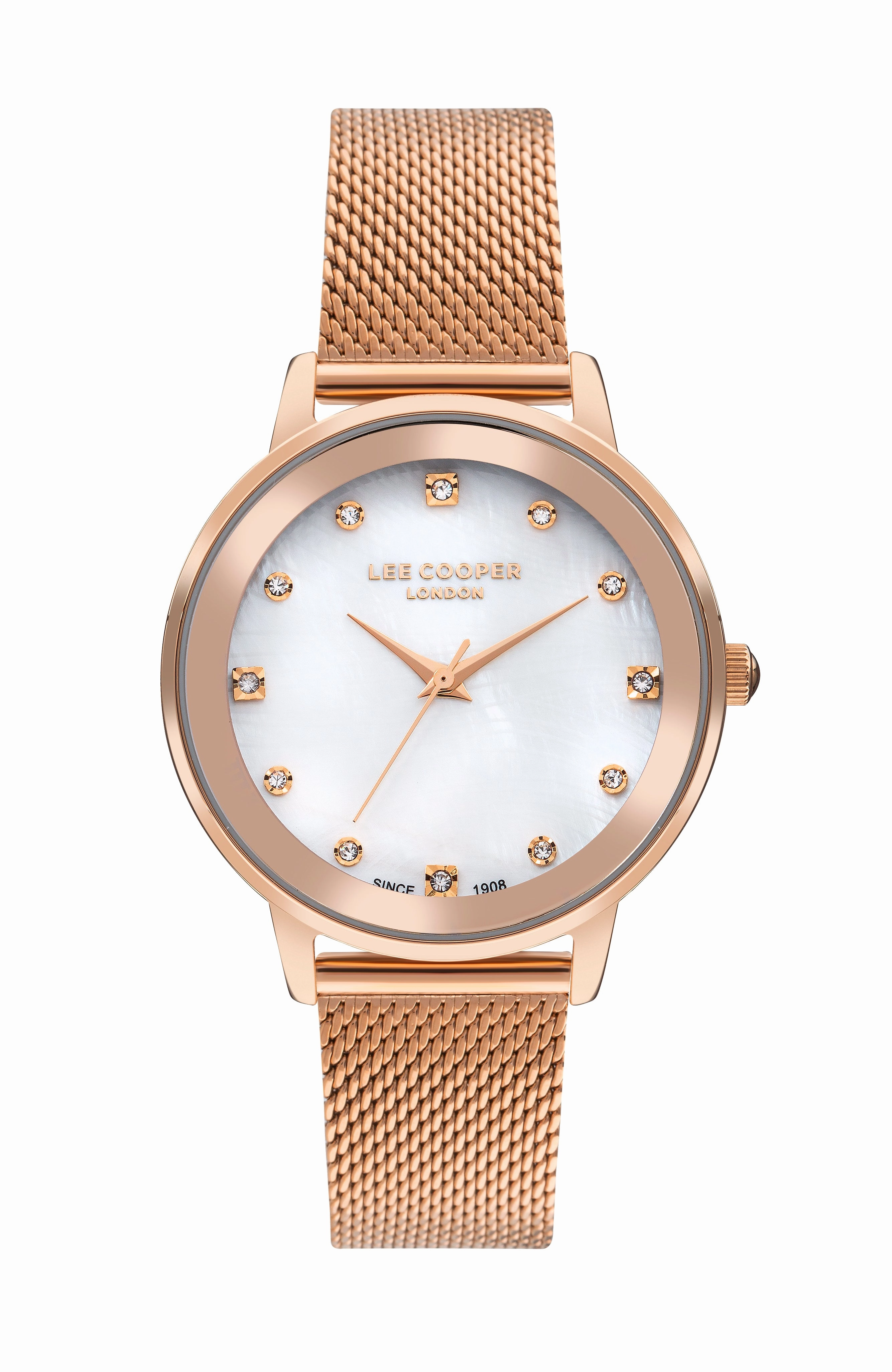 Lee Cooper - LC07875.420 - Women's Super Metal Rose Gold Mesh Watch women's watches,watch for women