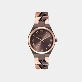 Lennox Women Quartz Brown Dial Analog Stainless Steel Watch MK7501 women watches best women watches affordable women's watches branded women watches