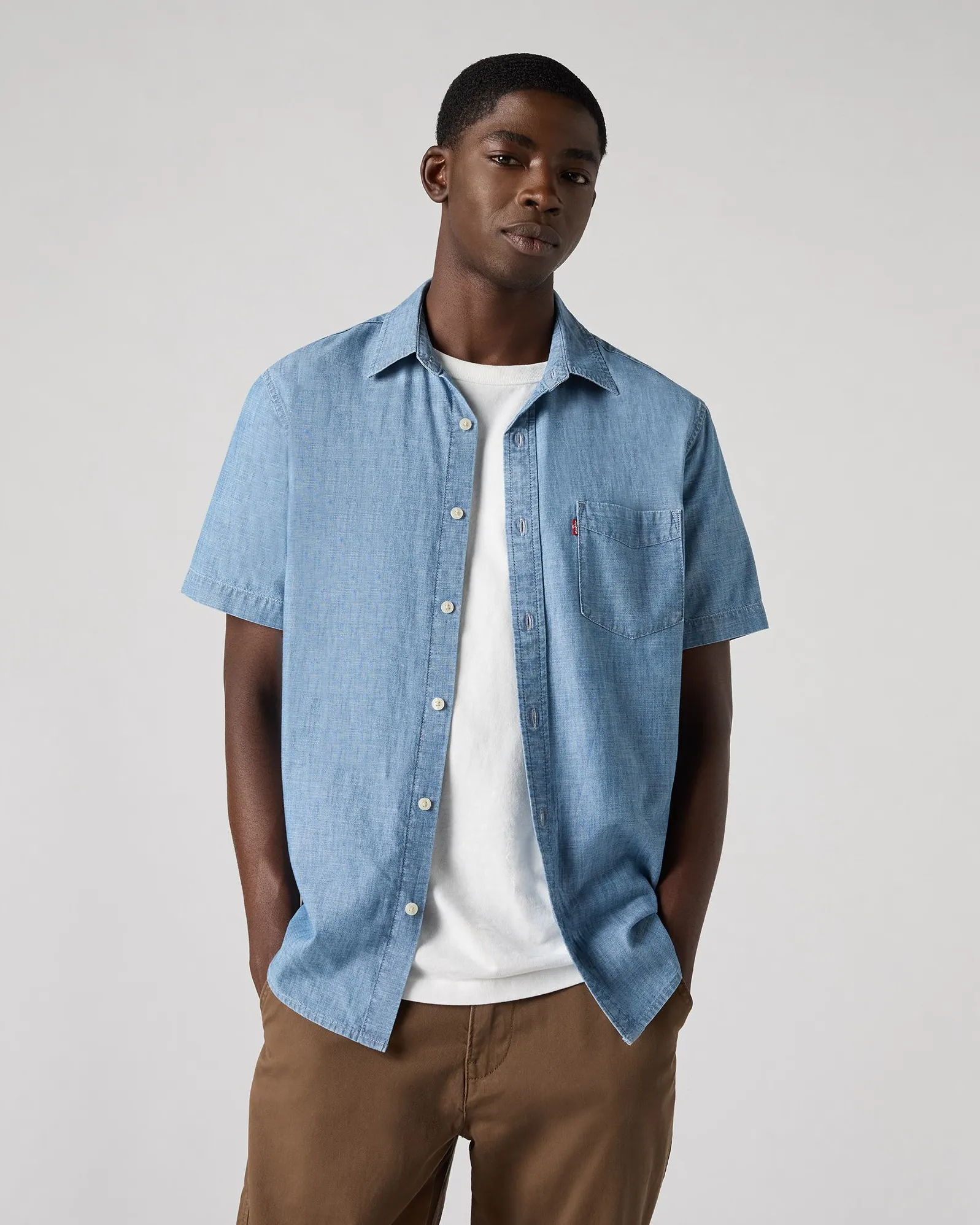Levi's® Sunset 1 Pocket Standard Shirt - Sebastian Chambray Light