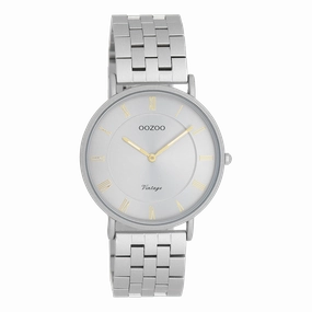 Light grey OOZOO watch with stainless steel bracelet - C20367,seiko watches,mens watches,couple watches,watches designer,watches discount,best watches for men