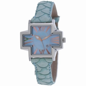 Locman Women's Watch - Italy Plus Mother of Pearl Dial Blue Strap | 181MOPSK/SKKF Luxury Quartz Watch Quartz Watch Sale