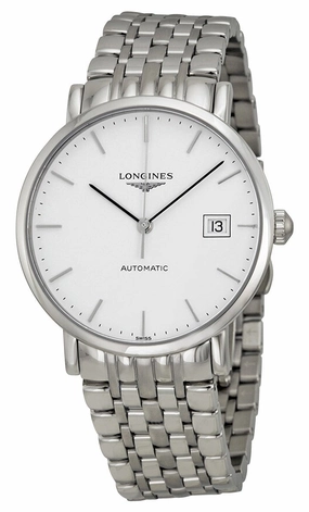 Longines Elegant Automatic Stainless Steel White Dial Date Unisex Watch L4.810.4.12.6 Women??s luxury watches Affordable women watches