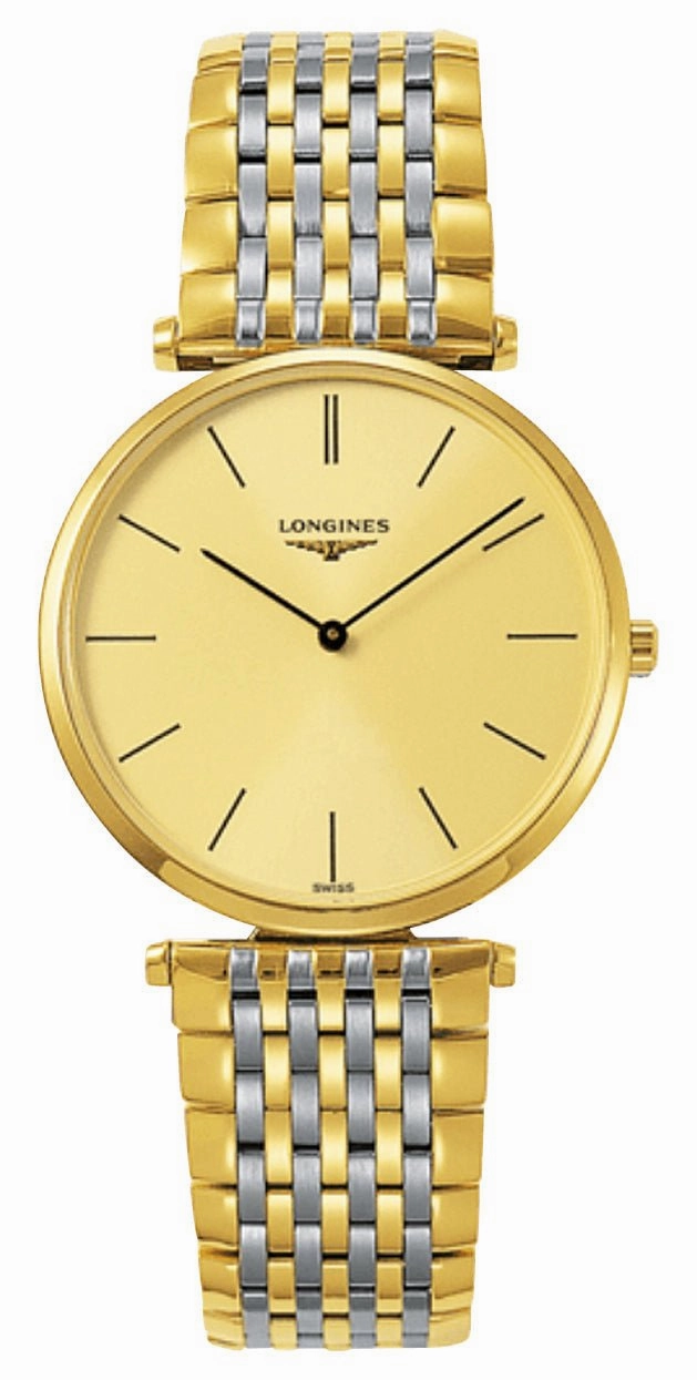 Longines La Grande Classique Yellow Gold PVD and Stainless Steel Gold-Tone Dial Quartz Unisex Watch L4.755.2.32.7 Women??s luxury watches Affordable women watches