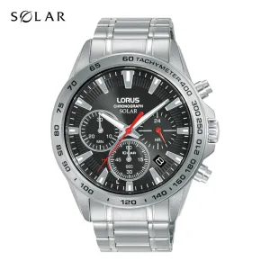 Lorus Black Dial Solar Chronograph Mens Watch RZ501AX9 cheap digital watch best digital watch for men
