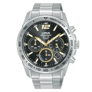 Lorus Black Dial Solar Chronograph Mens Watch RZ509AX9 cheap digital watch best digital watch for men