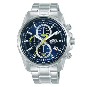 Lorus Blue Dial Chronograph Mens Watch RM373JX9 cheap digital watch best digital watch for men