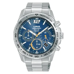 Lorus Blue Dial Solar Chronograph Mens Watch RZ511AX9 cheap digital watch best digital watch for men