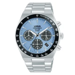 Lorus Blue Dial Solar Chronograph Mens Watch RZ525AX9 cheap digital watch best digital watch for men