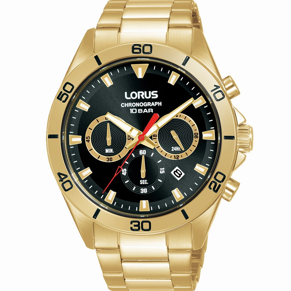 Lorus RT340KX-9 Chronograph stainless steel watch clasp High quality stainless steel watch