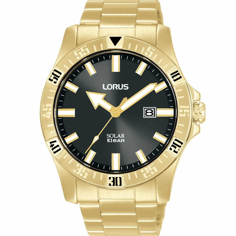 Lorus RX382AX-9 Sports Solar stainless steel watch clasp High quality stainless steel watch