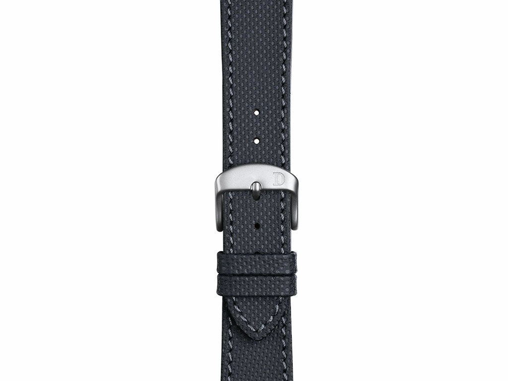 Louis Anthracite Leather Strap