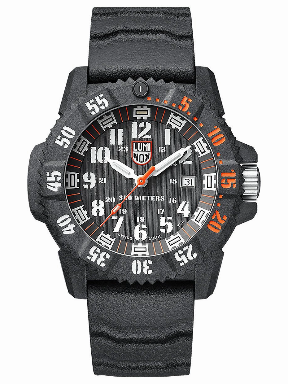 Luminox MASTER CARBON SEAL 3801 Series Mens Black Rubber Watch XS.3801.C Sports Watch for Men/Women Budget Sports Watch Luxury Sports Watch