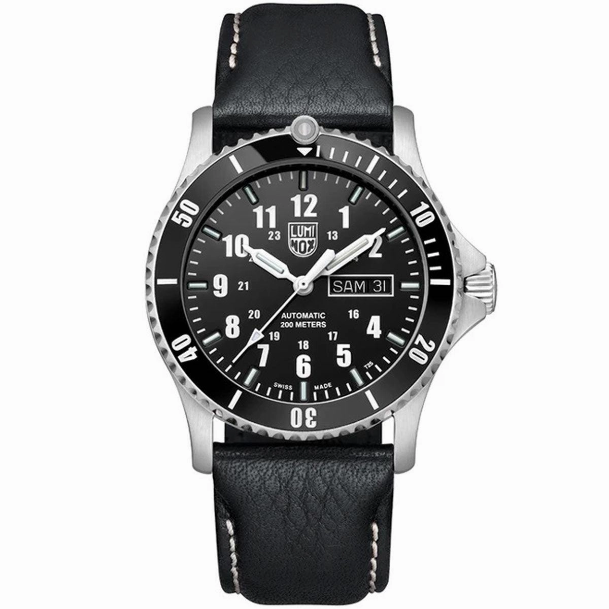 Luminox Men's Automatic Sport Timer Black Dial Leather Strap | XS.0921,automatic watch,automatic watches for men,automatic watches for women,luxury automatic watch,minimalist automatic watch,dress automatic watch,vintage automatic watch,automatic watch sa