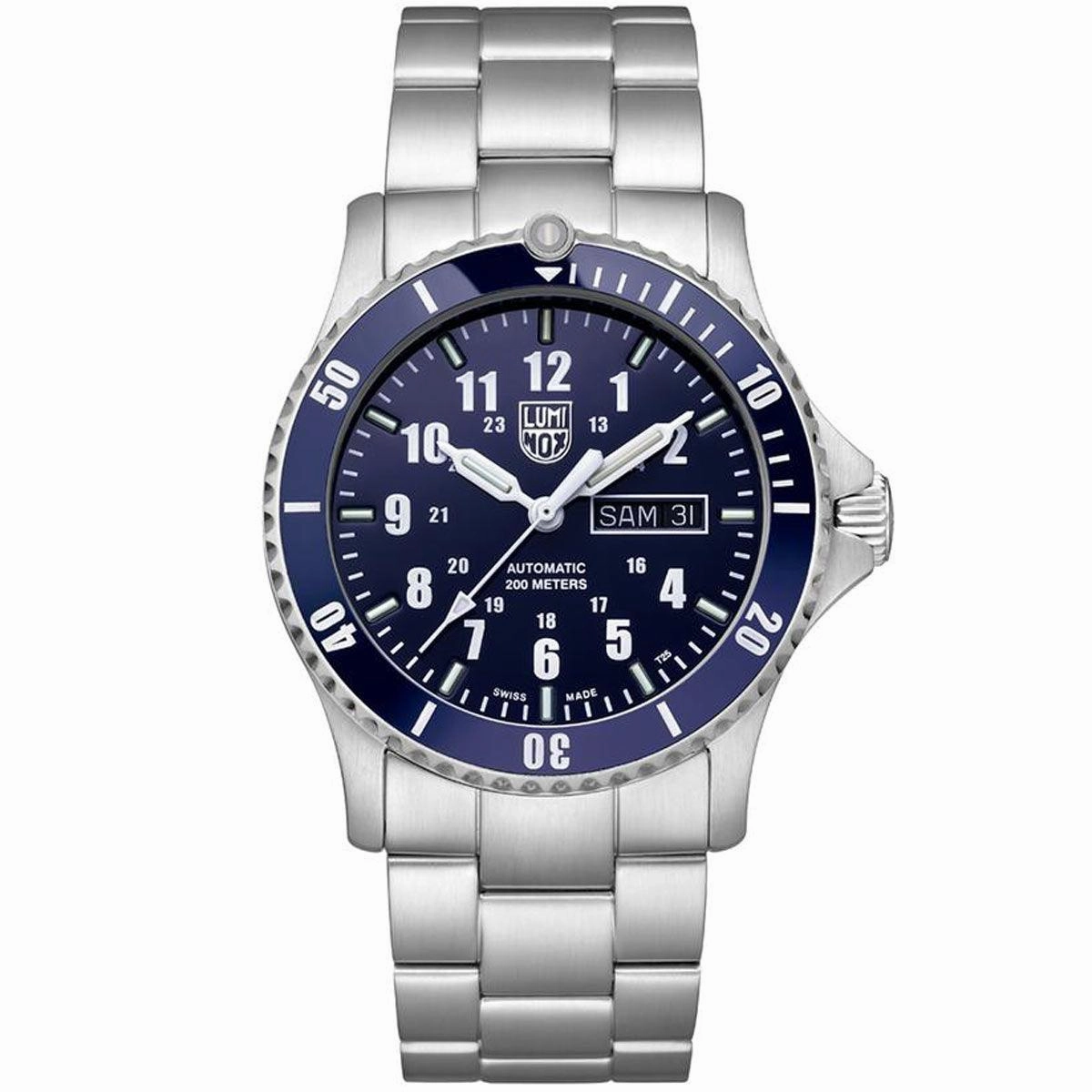 Luminox Men's Automatic Sport Timer Blue Dial Stainless Watch | 0924,automatic watch,automatic watches for men,automatic watches for women,luxury automatic watch,minimalist automatic watch,dress automatic watch,vintage automatic watch,automatic watch sale