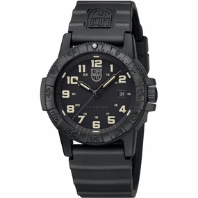 Luminox Men's Watch - Leatherback Sea Turtle Giant Black Dial Rubber Strap | XS.0330 